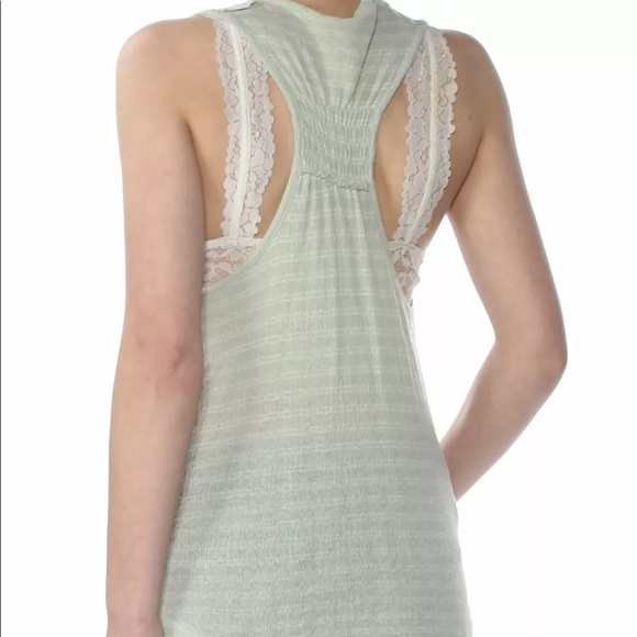 Free People Embroidered Faux Wrap Tank Top S & M - Picture 4 of 5